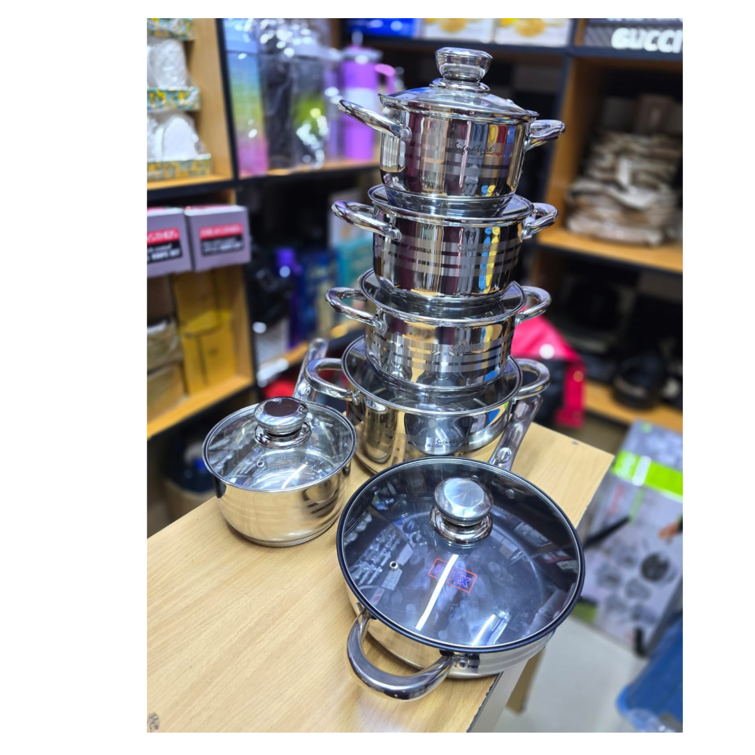 ST12 Signature Stainless Steel Cookware Set 12pcs